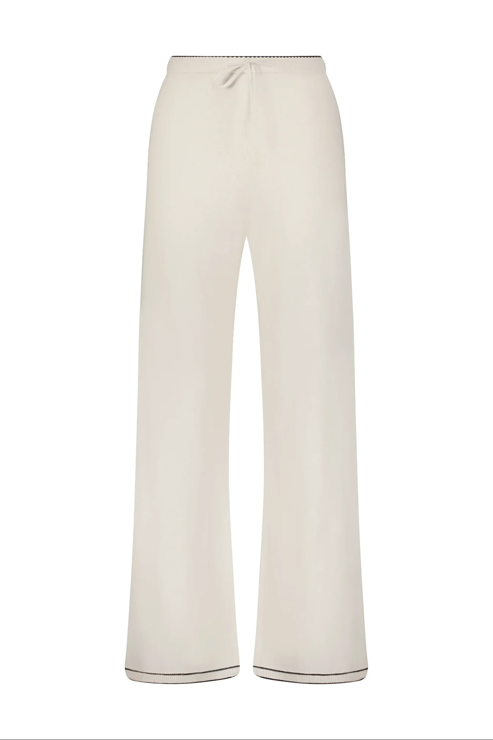 GIGI C Lounge|Aubrie Wide Leg Pant Ivory