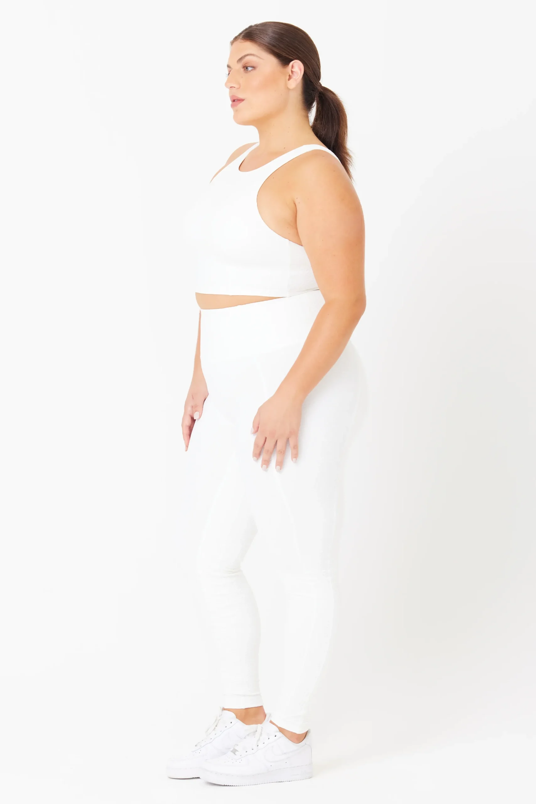GIGI C Matching Sets|Sport Bottoms|Ava Snakeskin Legging Ivory