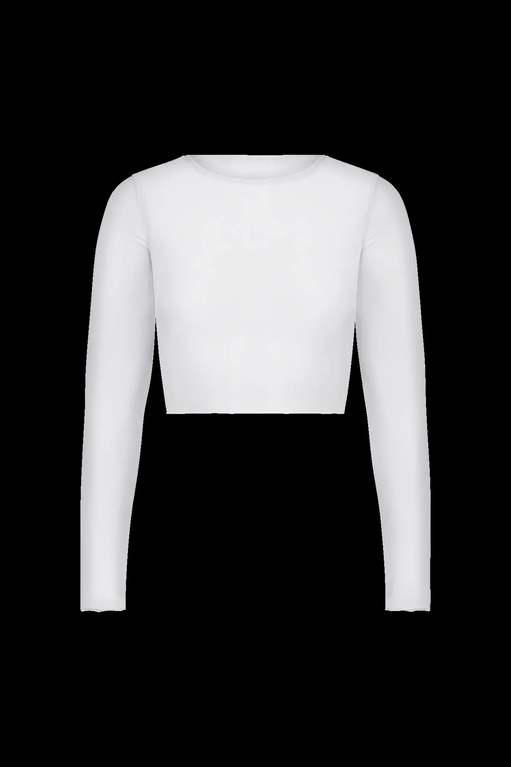 GIGI C Coverups|Matching Sets|Caroline Mesh Crop Top White