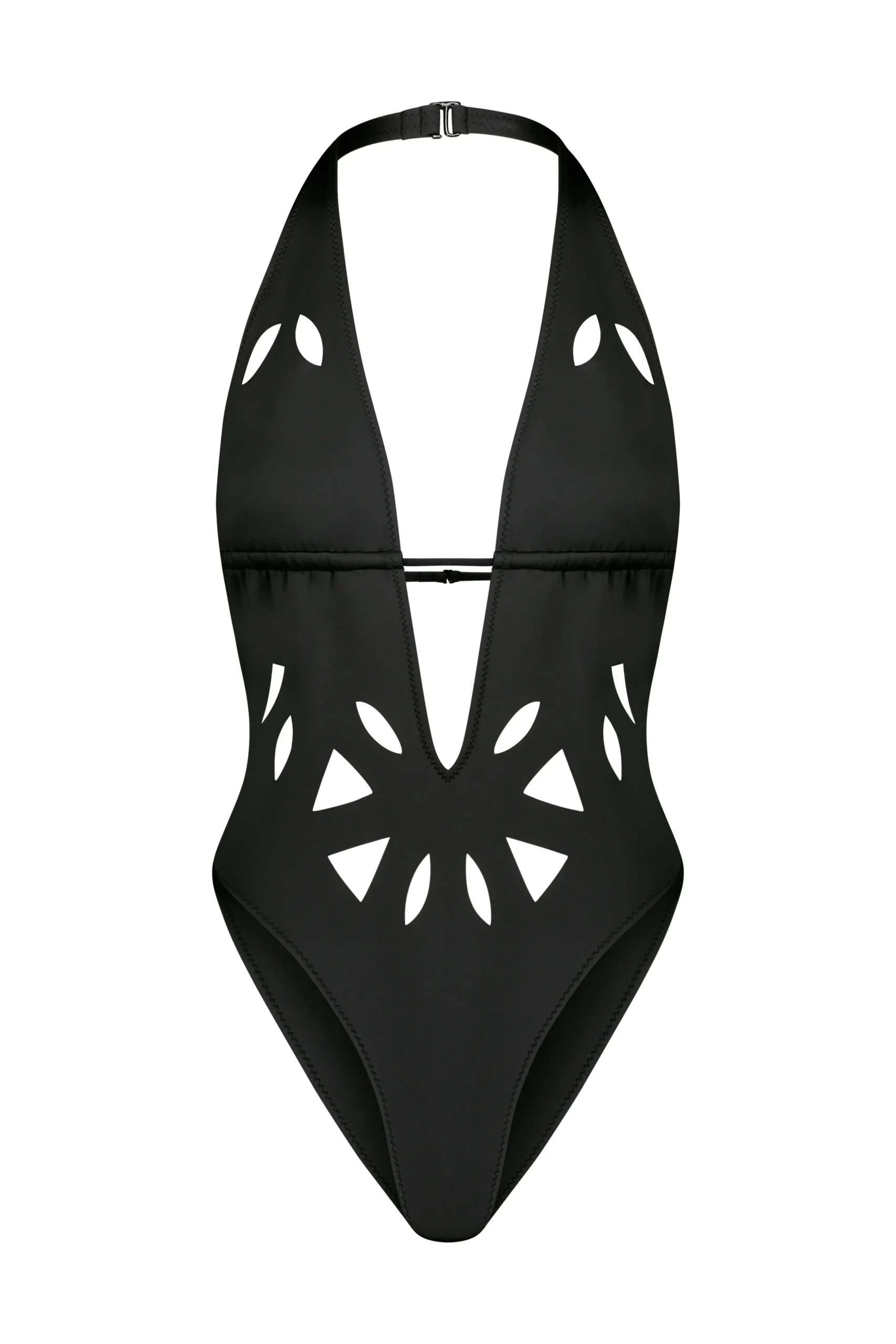 GIGI C One Pieces|Casey Plunging One-Piece Black