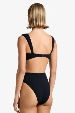 GIGI C Matching Sets|Swim Tops|Dawson Snakeskin Top Black