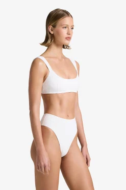 GIGI C Matching Sets|Swim Tops|Dawson Snakeskin Top Ivory