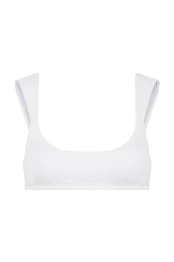 GIGI C Matching Sets|Swim Tops|Dawson Snakeskin Top Ivory