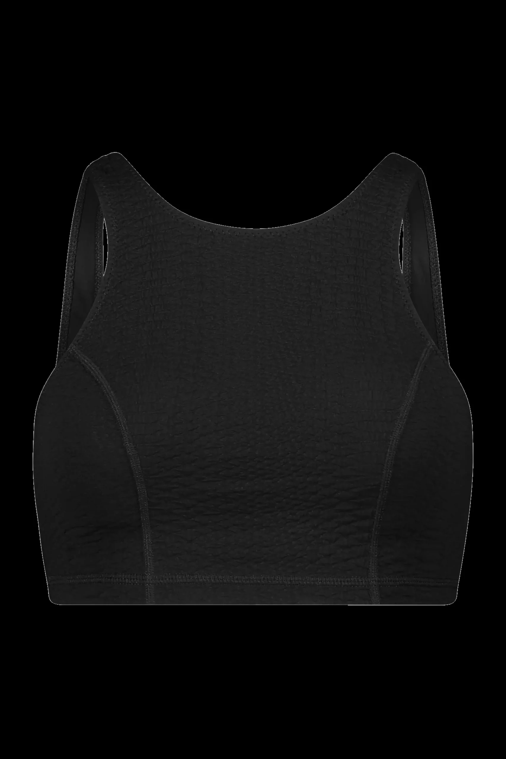 GIGI C Matching Sets|Sport Tops|Devon Snakeskin Top Black