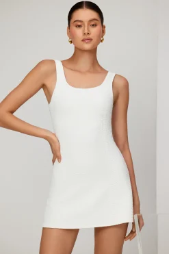GIGI C Dresses|Ezzie Snakeskin Dress Ivory