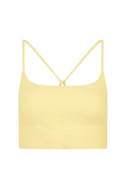 GIGI C Sport Tops|Matching Sets|Finle Snakeskin Bra Butter