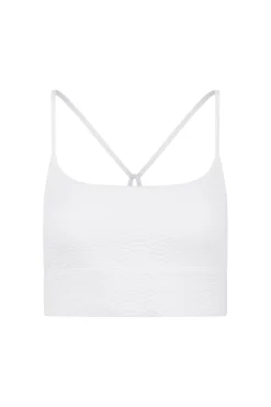 GIGI C Matching Sets|Sport Tops|Finle Snakeskin Bra Ivory