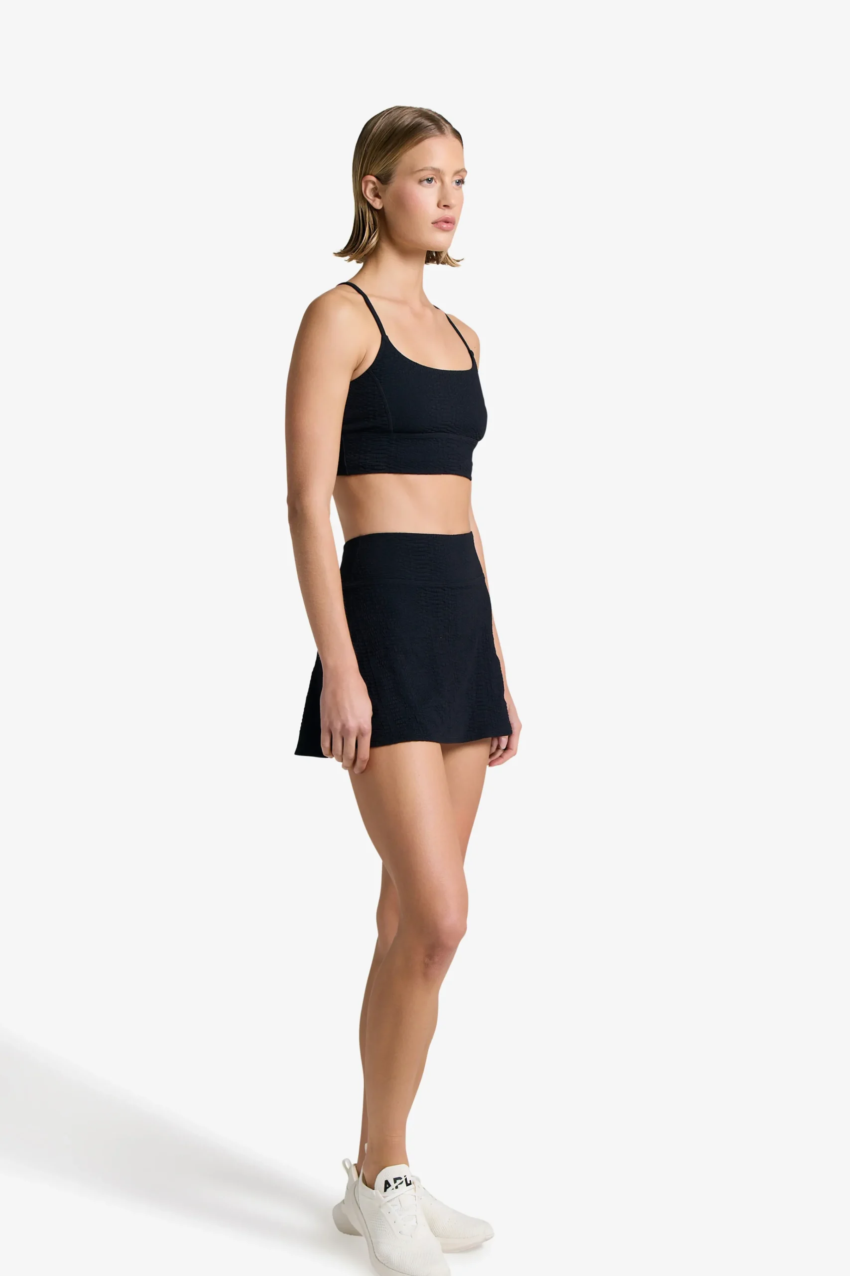 GIGI C Matching Sets|Dresses|Heidi Snakeskin Skort Black