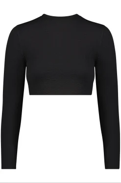 GIGI C Matching Sets|Sport Tops|Isabella Snakeskin Pullover Black