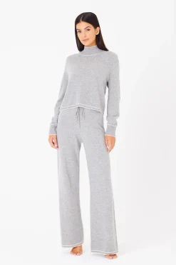 GIGI C Lounge|Jacqueline Pullover Heather Grey