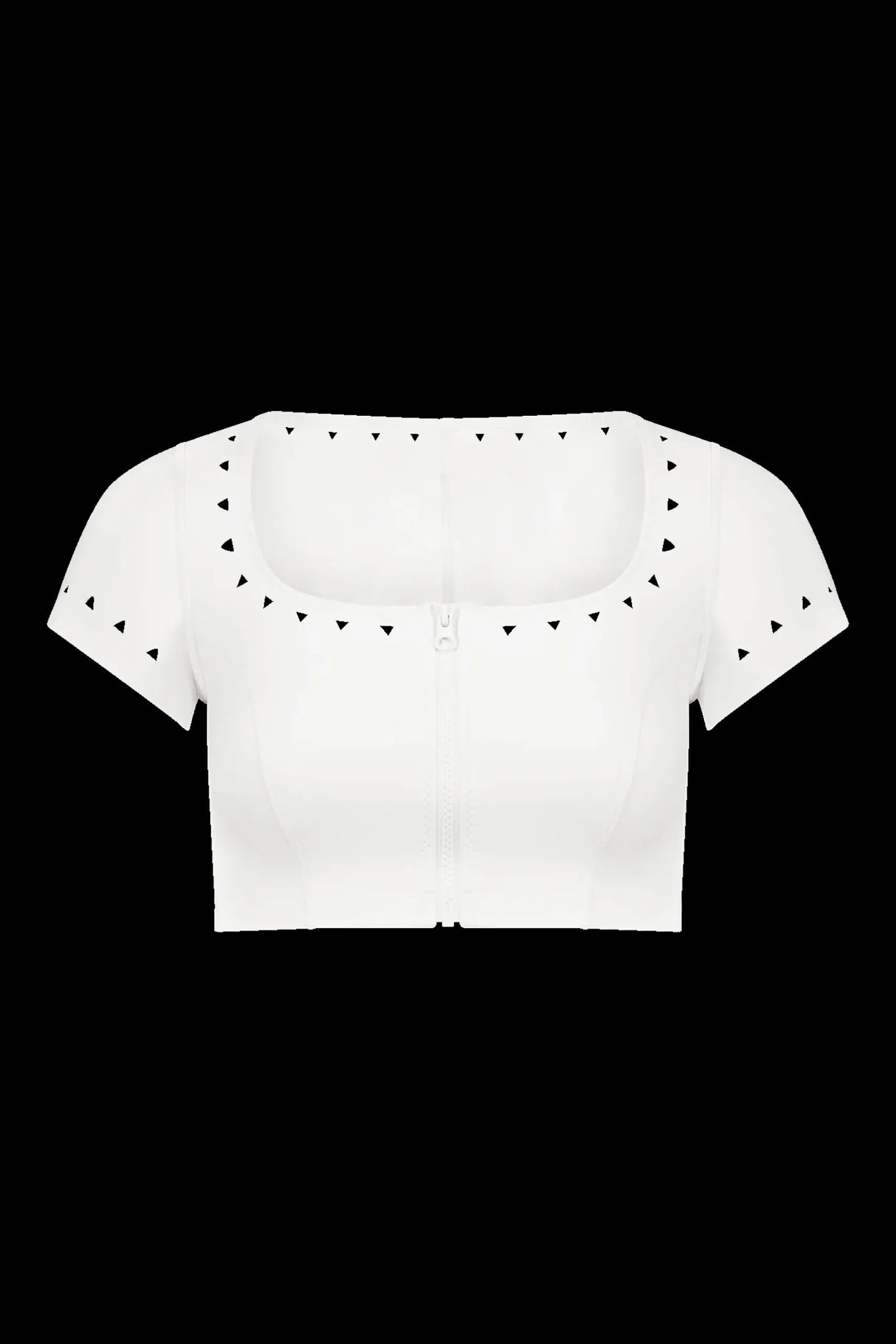 GIGI C Matching Sets|Swim Tops|Jennifer Crop Top White