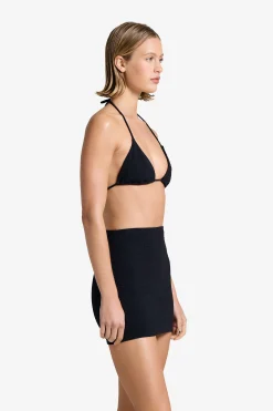 GIGI C Coverups|Matching Sets|Joelle Snakeskin Skirt Black