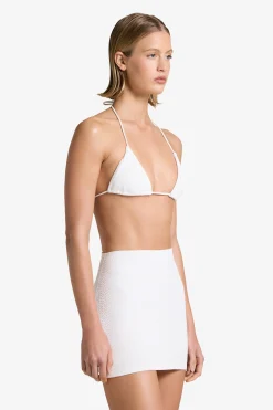 GIGI C Coverups|Matching Sets|Joelle Snakeskin Skirt Ivory