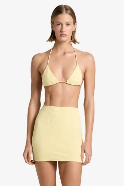 GIGI C Coverups|Matching Sets|Joelle Snakeskin Skirt Butter