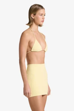 GIGI C Coverups|Matching Sets|Joelle Snakeskin Skirt Butter