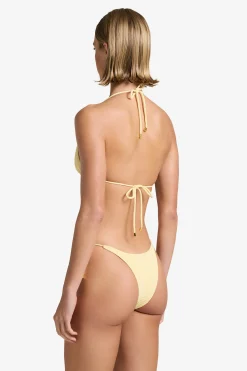 GIGI C Matching Sets|Swim Bottoms|Joni Snakeskin Bottom Butter