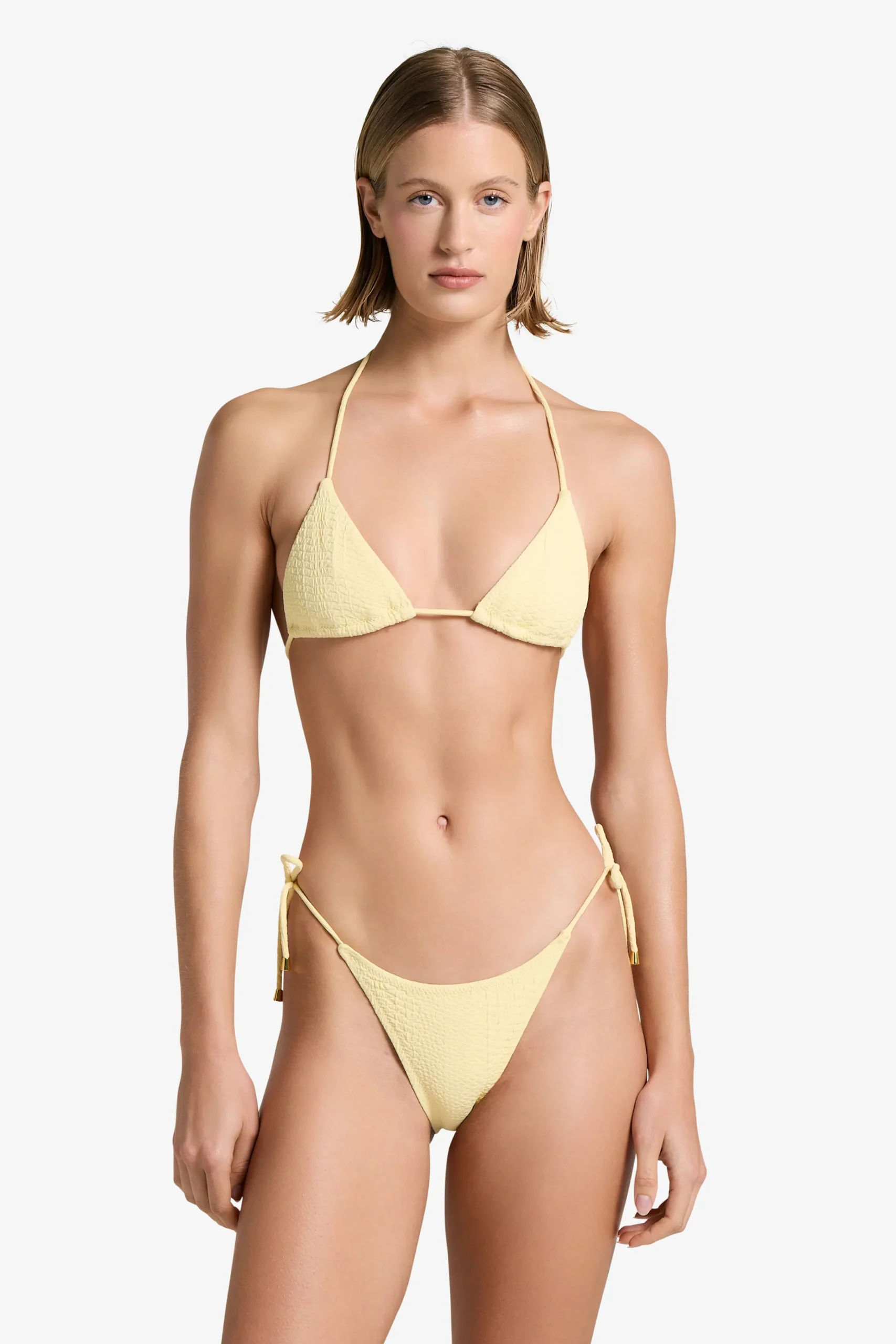 GIGI C Matching Sets|Swim Bottoms|Joni Snakeskin Bottom Butter