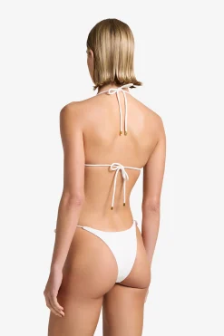 GIGI C Matching Sets|Swim Bottoms|Joni Snakeskin Bottom Ivory