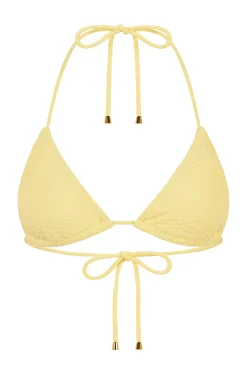 GIGI C Matching Sets|Swim Tops|Joni Snakeskin Top Butter