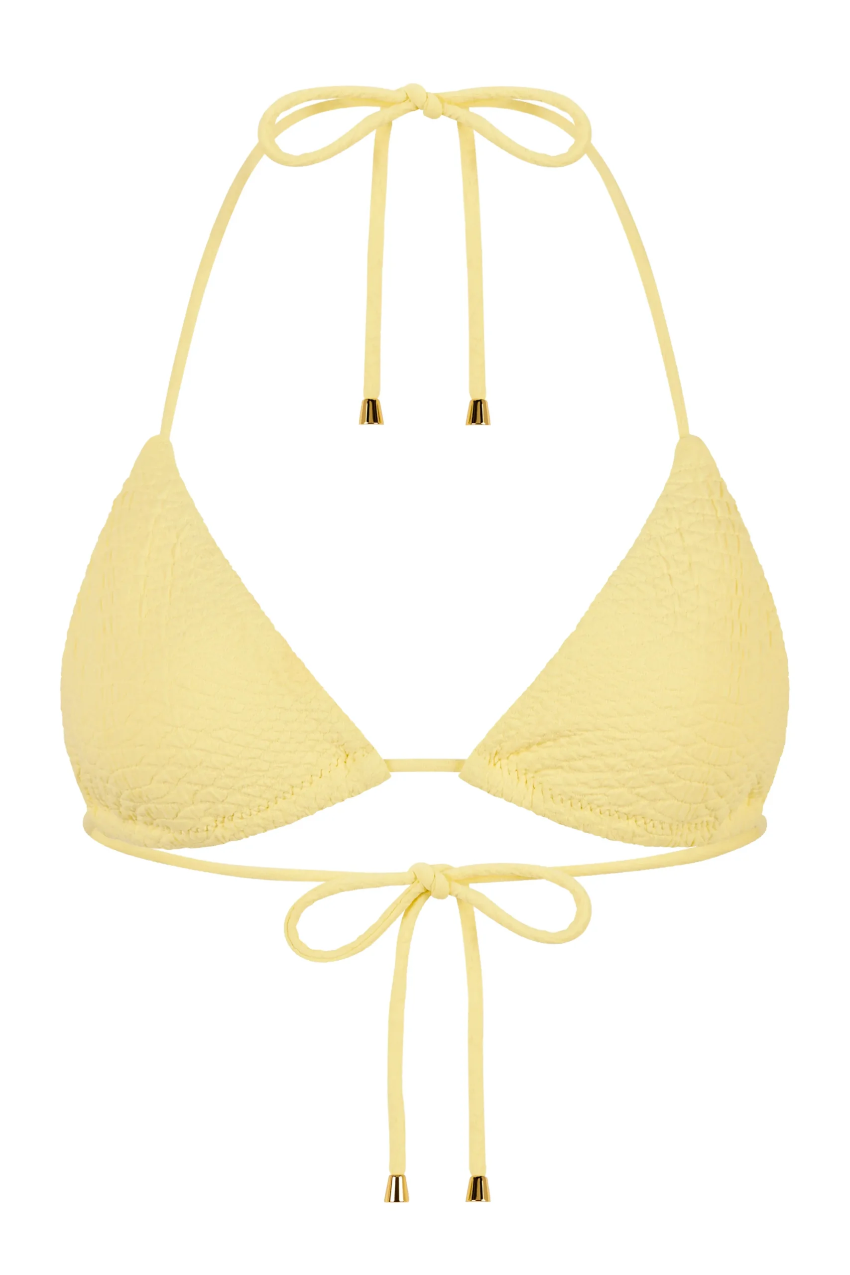 GIGI C Matching Sets|Swim Tops|Joni Snakeskin Top Butter