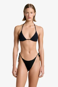 GIGI C Matching Sets|Swim Tops|Joni Snakeskin Top Black