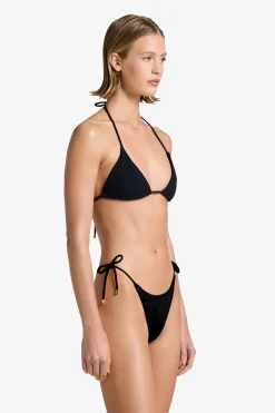 GIGI C Matching Sets|Swim Tops|Joni Snakeskin Top Black