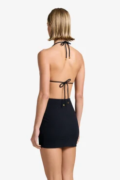 GIGI C Matching Sets|Swim Tops|Joni Snakeskin Top Black