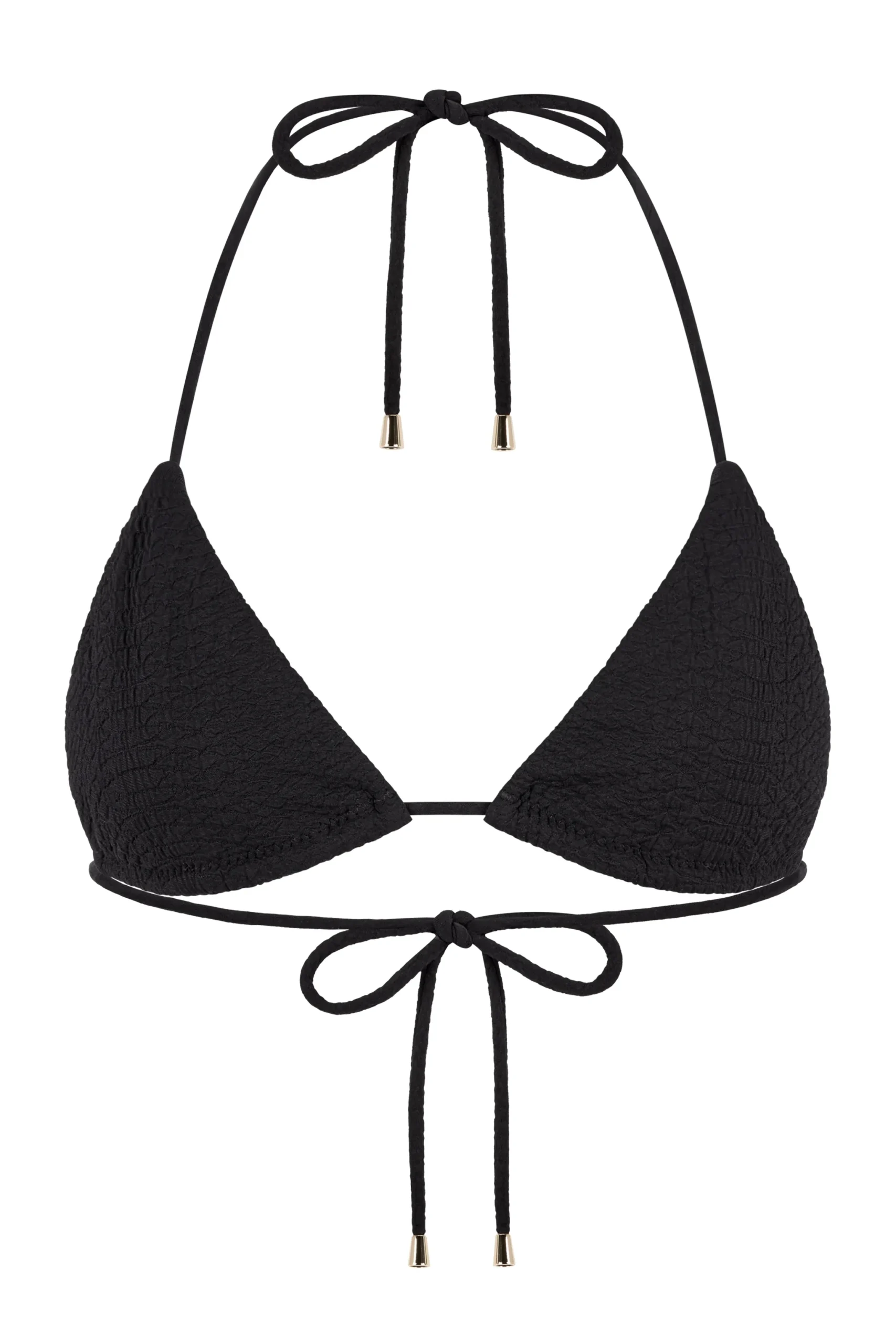 GIGI C Matching Sets|Swim Tops|Joni Snakeskin Top Black