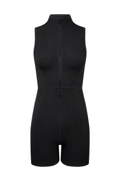 GIGI C Rompers & Jumpsuits|Keelan Snakeskin Romper Black