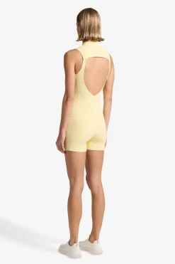 GIGI C Rompers & Jumpsuits|Keelan Snakeskin Romper Butter