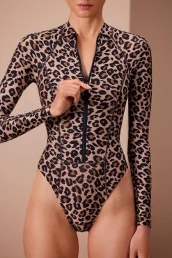 GIGI C Surf|One Pieces|Kendall Surfsuit Leopard