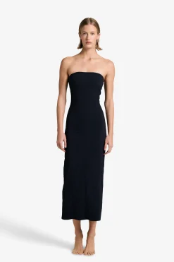 GIGI C Dresses|Coverups|Maya Snakeskin Dress Black