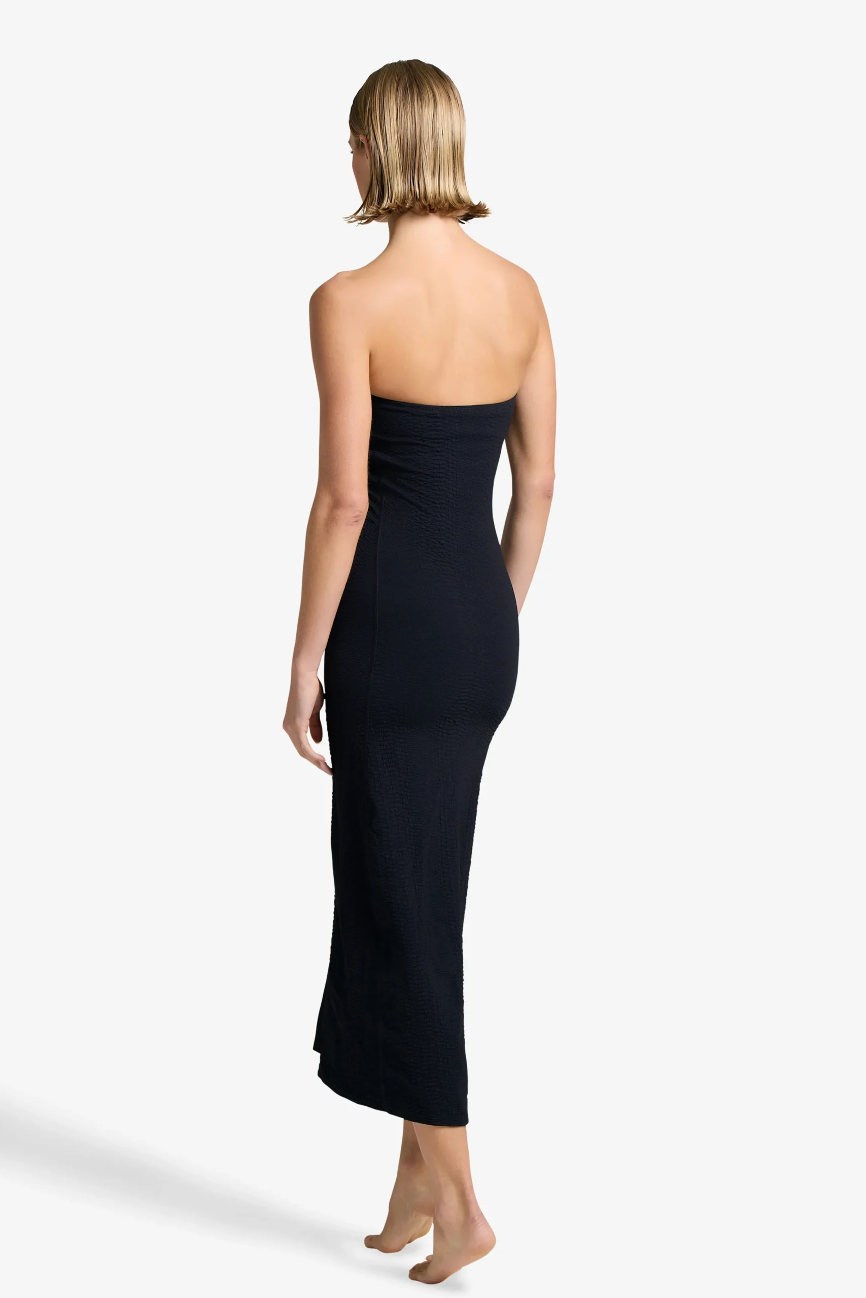 GIGI C Dresses|Coverups|Maya Snakeskin Dress Black