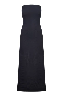 GIGI C Dresses|Coverups|Maya Snakeskin Dress Black