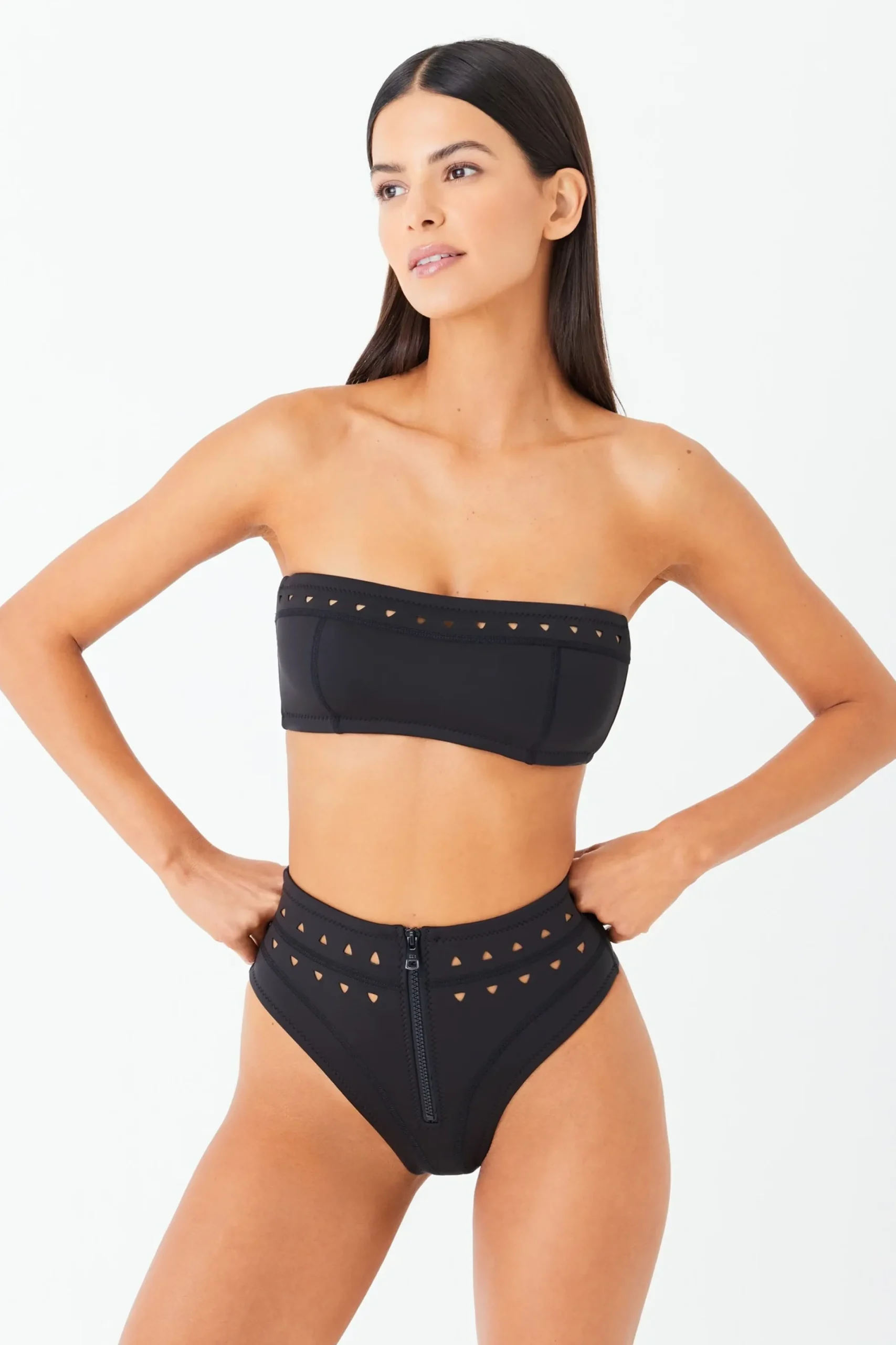 GIGI C Matching Sets|Swim Bottoms|McKenzie Bottom Black