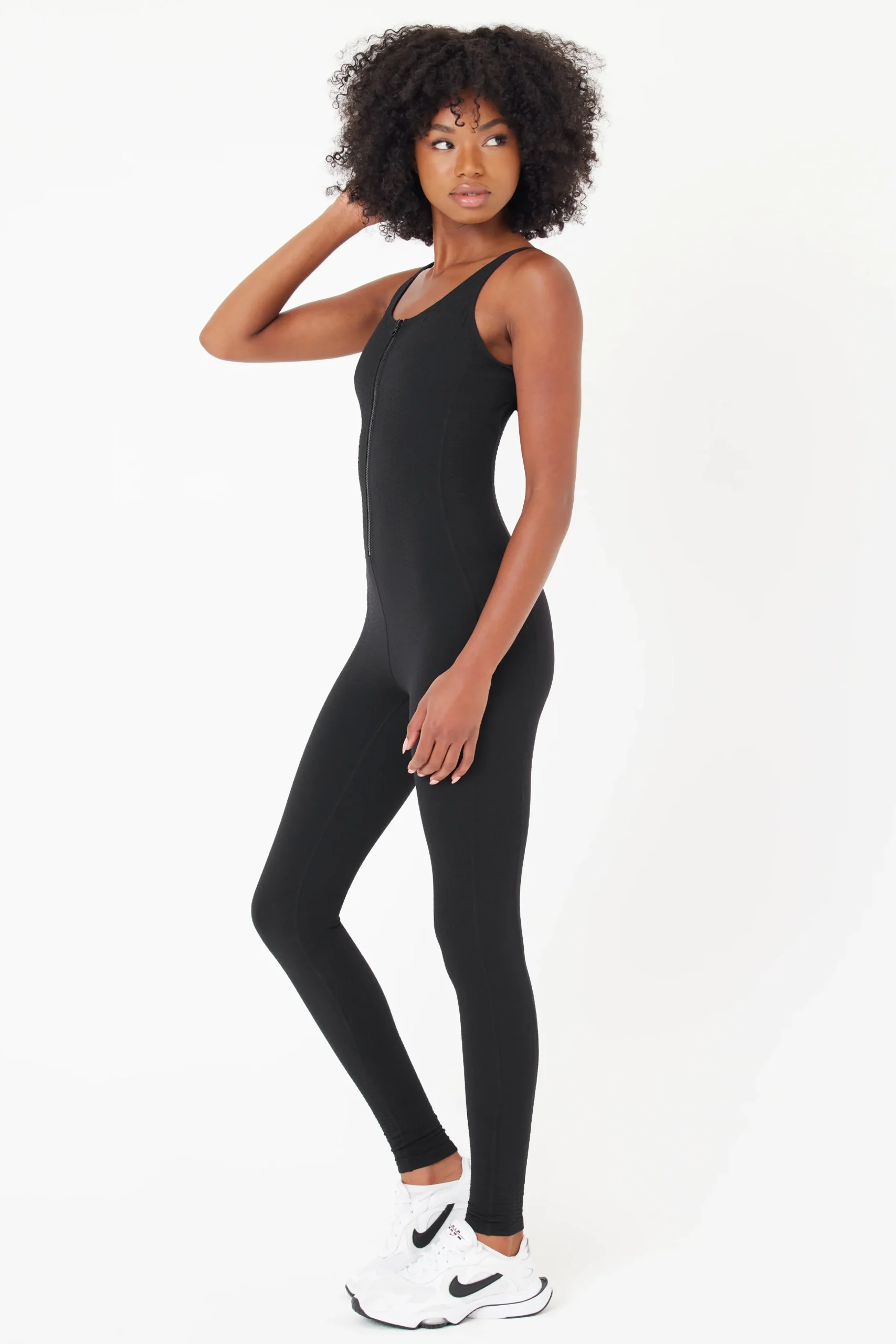 GIGI C Rompers & Jumpsuits|Merit Snakeskin Jumpsuit Black