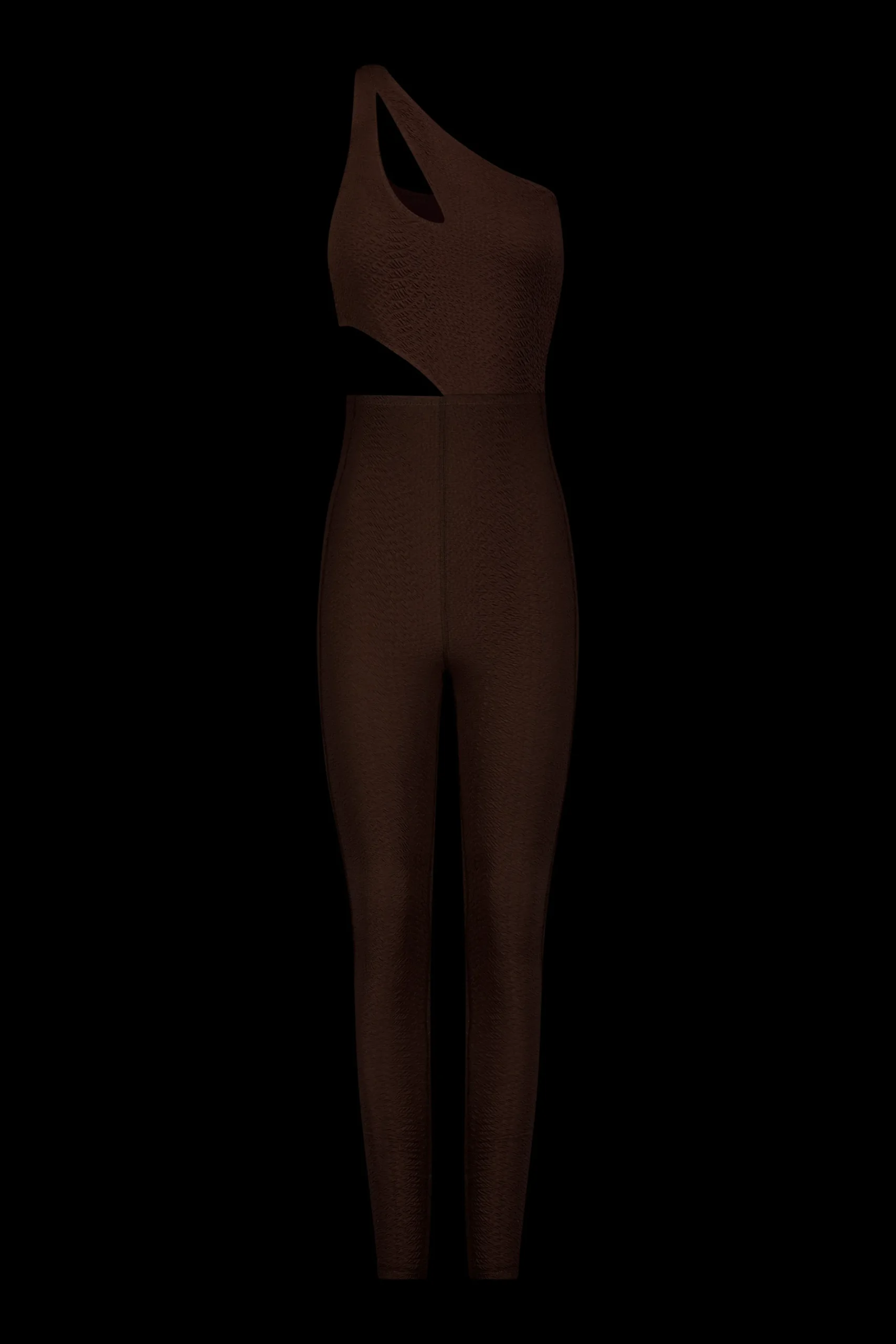 GIGI C Rompers & Jumpsuits|Rory Snakeskin Jumpsuit Chocolate