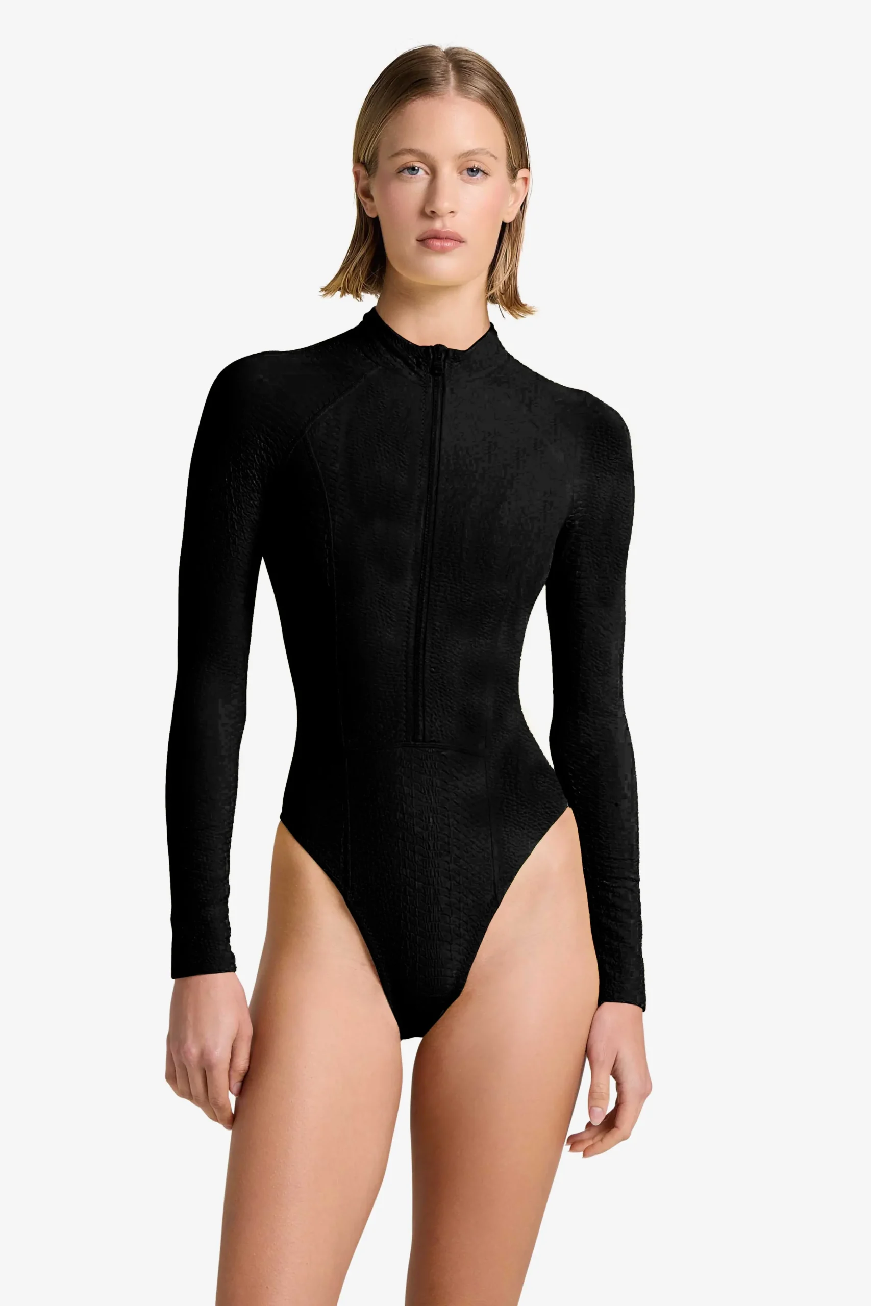 GIGI C Surf|One Pieces|Sophie Snakeskin Surfsuit Black