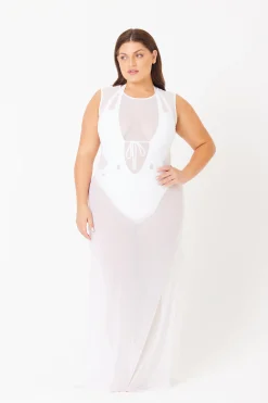 GIGI C Coverups|Dresses|Terri Mesh Coverup White