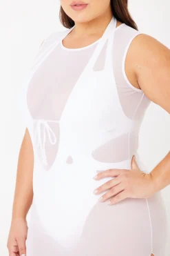GIGI C Coverups|Dresses|Terri Mesh Coverup White