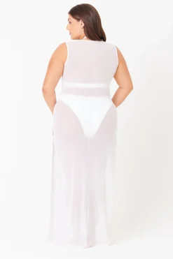 GIGI C Coverups|Dresses|Terri Mesh Coverup White